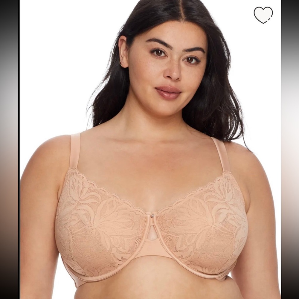 Nude laced bra